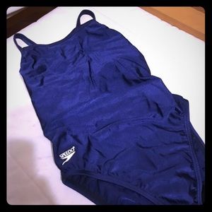 Women’s Speedo one piece Swim suit navy blue